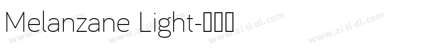 Melanzane Light字体转换